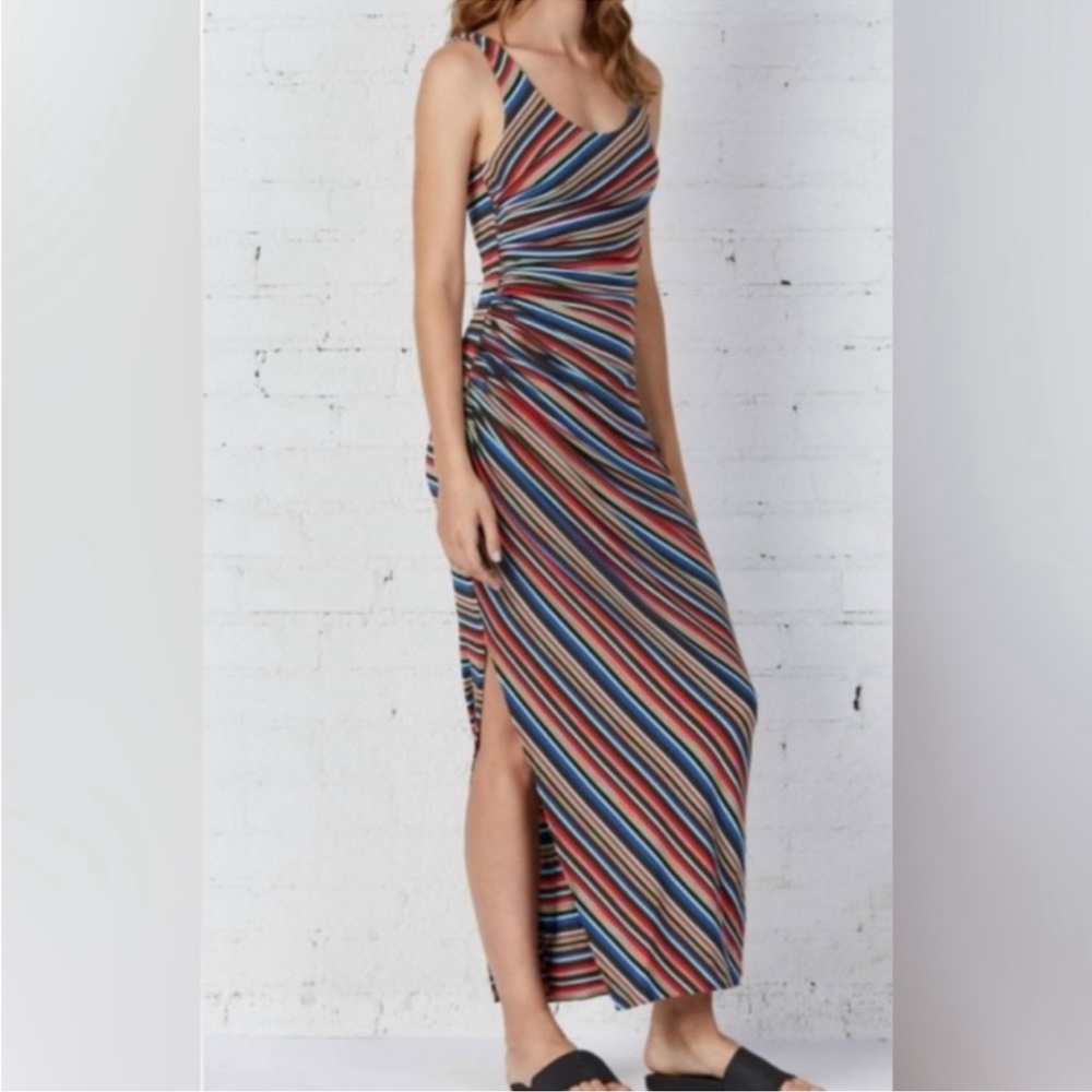 Bailey 44 Anthropologie Multicolor Striped Side Ruched Luca
Tank Dress